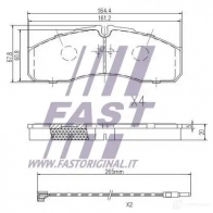 Тормозные колодки, комплект FAST ft29117 XZU A8G6 4337259 - Изображение 2