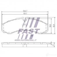 Тормозные колодки, комплект FAST ft29091 3GA0 R 4337239 - Изображение 2