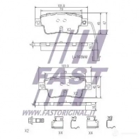 Тормозные колодки, комплект FAST ft29081 4337233 TIG09 LL - Изображение 2