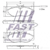 Тормозные колодки, комплект FAST ft29007 B5B 4M 4337216 - Изображение 2