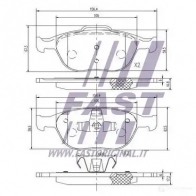 Тормозные колодки, комплект FAST ft29546 G 5SEE 4337333 - Изображение 2