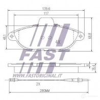 Тормозные колодки, комплект FAST ft29067 2G3A3 CD 4337231 - Изображение 2