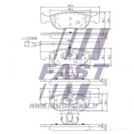 Тормозные колодки, комплект FAST ft29059 ST5J I 4337228 - Изображение 2