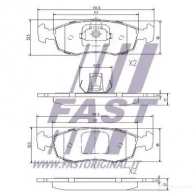Тормозные колодки, комплект FAST 4337263 SRX DI5 ft29122 - Изображение 2
