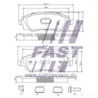 Тормозные колодки, комплект FAST RSGQ 6 ft29525 4337315 - Изображение 2