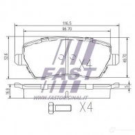 Тормозные колодки, комплект FAST 4337320 R YMMP ft29530 - Изображение 2