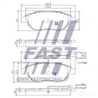 Тормозные колодки, комплект FAST ft29113 4337257 PIPR T - Изображение 2