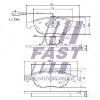 Тормозные колодки, комплект FAST 4337299 S TZRJ ft29165 - Изображение 2
