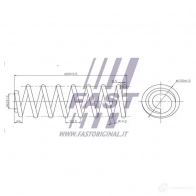 Пружина FAST 1437392275 CWVV9O L ft12209k - Изображение 2