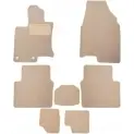 Коврики в салон текстиль бежевые Klever Nissan Qashqai (J10) 1 2006 – 2013 X37RC7 LA WVV klever04362422112kh