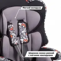 Детское автомобильное кресло прайм алфавит Siger 9 T3KD57 9WW4Z 1437110360 kres0282 - Изображение 4