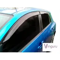 Дефлекторы окон накладные, комплект, акрил Vinguru Mazda 3 (BK) 1 Хэтчбек 2.3 DiSi Turbo MPS 250 л.с. 2006 – 2009 MLFBAL afv42903 TMXK Y