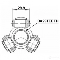 Трипоид приводного вала FEBEST 0416da 8M OJ5T 719037900 4056111113593 - Изображение 2