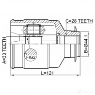 Шарнирный комплект, приводной вал FEBEST ZFMA Z 1440023004 1211-D7RH - Изображение 2