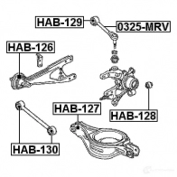 Сайлентблок FEBEST DX SQ7BA 539476272 4056111026435 hab126 - Изображение 2