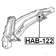 Сайлентблок FEBEST hab122 4056111006628 536846786 ZGY QVGB - Изображение 2
