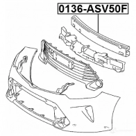 Панель радиатора, телевизор FEBEST 0136asv50f 1436948189 I YCF86 - Изображение 2