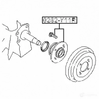 Ступица колеса FEBEST N20G E 3822518 0282y11r 4056111105789 - Изображение 2