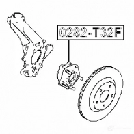 Ступица колеса FEBEST 0282t32f 3822513 YI0 WEJS 4056111115504 - Изображение 2