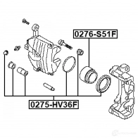 Ремкомплект суппорта FEBEST 1439119719 0Q 8GSD 0275hv36f - Изображение 2