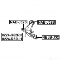 Рычаг независимой подвески колеса, подвеска колеса FEBEST C9X F4 0224-R52RH 1440022852 - Изображение 2