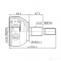 Шрус граната FEBEST 7 JXYA 2110kugtd 1270598934 4056111124605 - Изображение 2