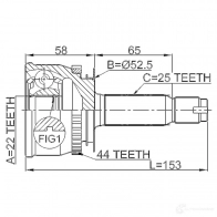 Шрус граната FEBEST 4056111036724 1210012a44 3824053 O7HD9 9 - Изображение 2