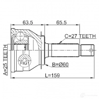 Шрус граната FEBEST 1210011 3824051 4056111036540 ISYK M5 - Изображение 2