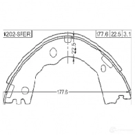 Тормозная колодка FEBEST J VBOTZA 1436947325 1202sfer - Изображение 2