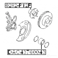 Ступица колеса FEBEST 0282p12f 4056111033150 3822503 K REQK - Изображение 2