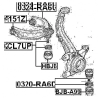 Рычаг FEBEST 0324ra6upl 3822819 SHU 88 4056111033549 - Изображение 2