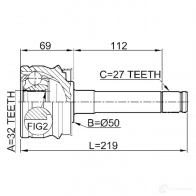 Шрус граната FEBEST RMYWI 2 4056111035291 3821917 0210r20 - Изображение 2