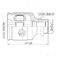 Шрус приводного вала, комплект FEBEST 1270592366 4056111124315 0411cu4wrh U TA4MRK - Изображение 2