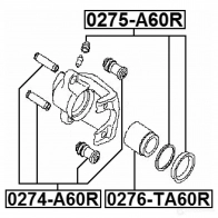 Ремкомплект суппорта FEBEST 4056111062372 3822395 0275a60r W2 B0ENH - Изображение 2