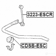 Стойка стабилизатора, тяга FEBEST 317721004 4056111114354 3223escr XVNIN0 L - Изображение 2