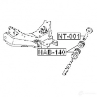 Сайлентблок FEBEST nab140 7D IKGKX 3828160 4056111009414 - Изображение 2