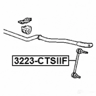 Стойка стабилизатора, тяга FEBEST 4056111107158 3Z85 67U 3223ctsiif 309737486 - Изображение 2