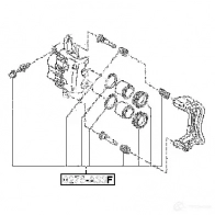 Ремкомплект суппорта FEBEST I 00KHB 3822392 0275a33f 4056111021737 - Изображение 2