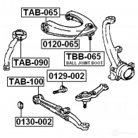 Ремкомплект шаровой опоры FEBEST 3829651 tbb065 4056111020716 IIXS J - Изображение 2
