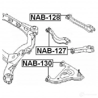 Сайлентблок FEBEST 4056111009544 3828154 JXFK7 L0 nab127 - Изображение 2