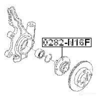 Ступица колеса FEBEST 3822497 NXL ZD8 4056111023373 0282n16f - Изображение 2
