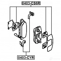 Ремкомплект колодок FEBEST 1438183396 0403cs6r 9SI67Y Y - Изображение 2