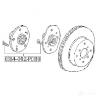 Шпилька колеса FEBEST 1424281488 0384002pcs10 4056111131207 FYXLD M6 - Изображение 2