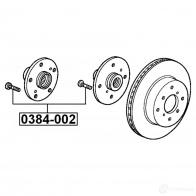 Шпилька колеса FEBEST 0384002 UN57 9N 4056111042374 3822933 - Изображение 2