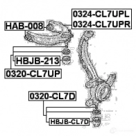 Рычаг FEBEST 3822808 G9 NH1 4056111033365 0324cl7upr - Изображение 2