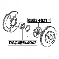Ступица колеса FEBEST 0382rd1f 4056111061948 U06T1 6 3822918 - Изображение 2
