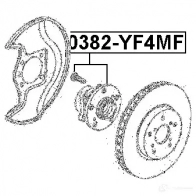 Ступица колеса FEBEST 4056111055213 C58T52 B 3822930 0382yf4mf - Изображение 2