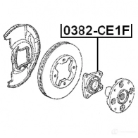 Ступица колеса FEBEST 0382ce1f L QF5P4M 3822894 4056111032092 - Изображение 2