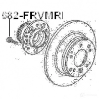 Ступица колеса FEBEST 0382frvmr 177871255 DAQ 05 4056111052694 - Изображение 2