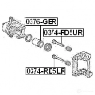 Поршень тормозного суппорта FEBEST 4056111073675 3822886 L KRAX 0376ger - Изображение 2